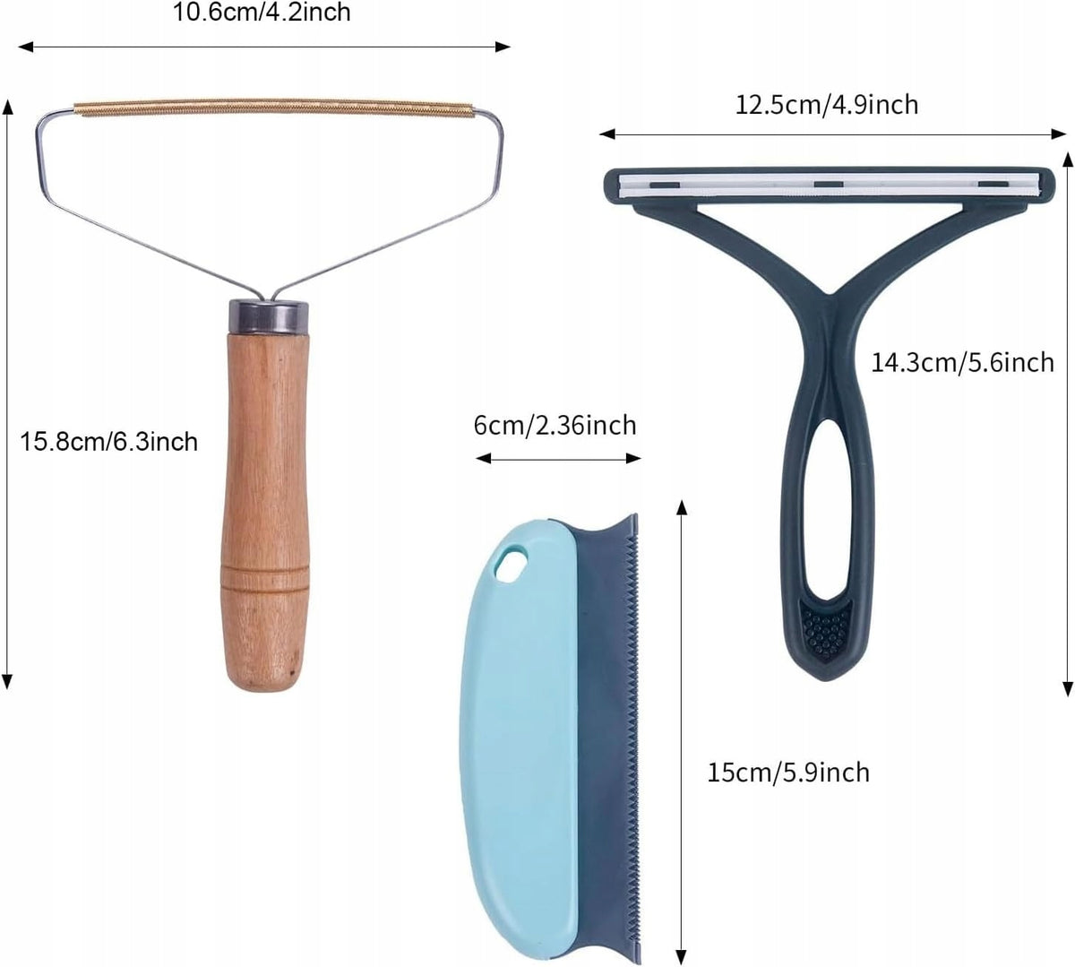 PET HAIR REMOVAL TOOL SET OF 6 DOG CAT Brand no brand