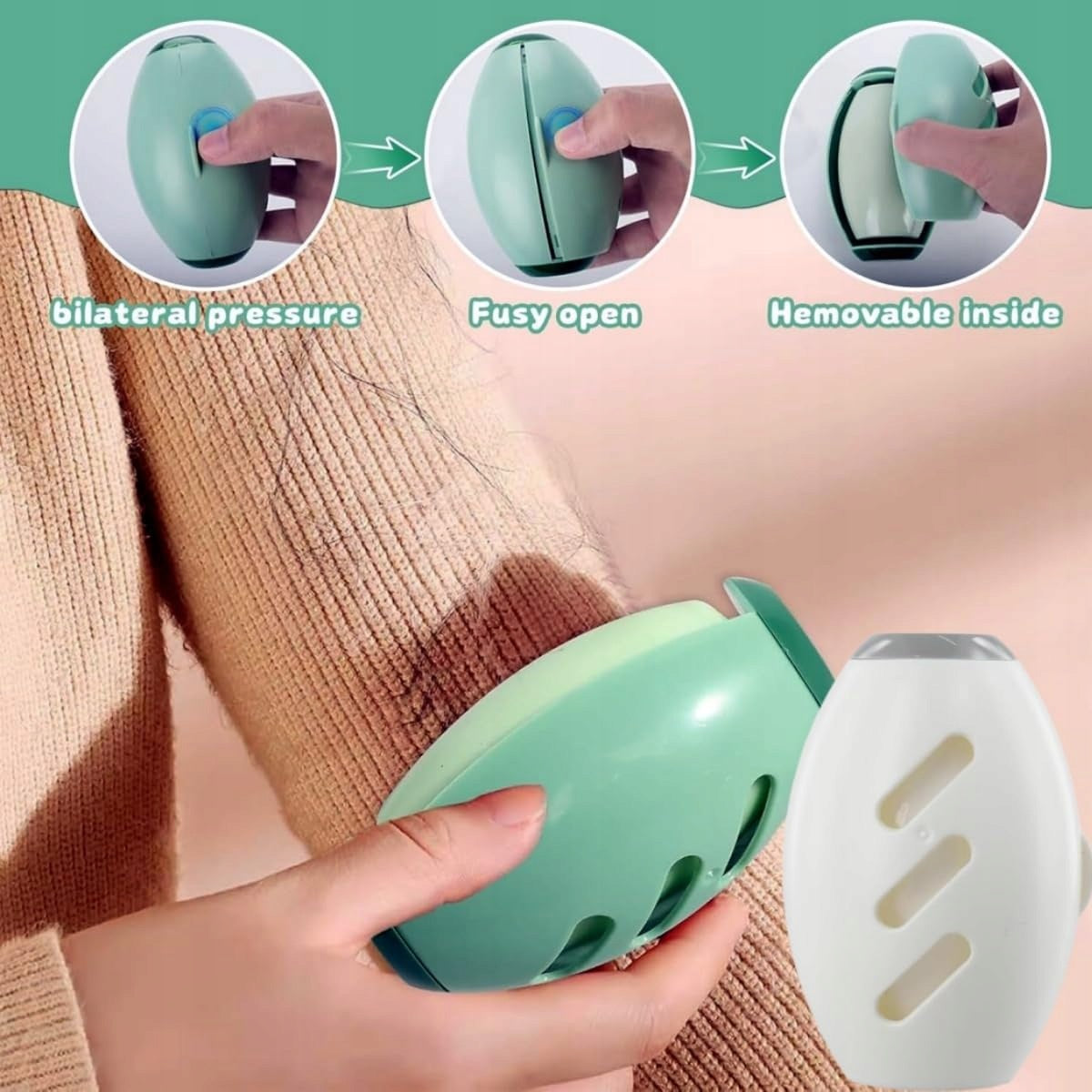 PET HAIR ROLLER 2 PIECES GEL WASHABLE REUSABLE Brand SH
