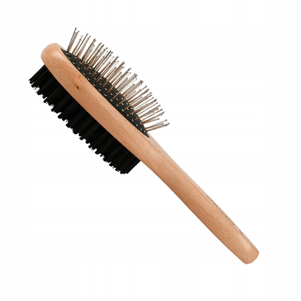 PET NOVA wooden double brush size M