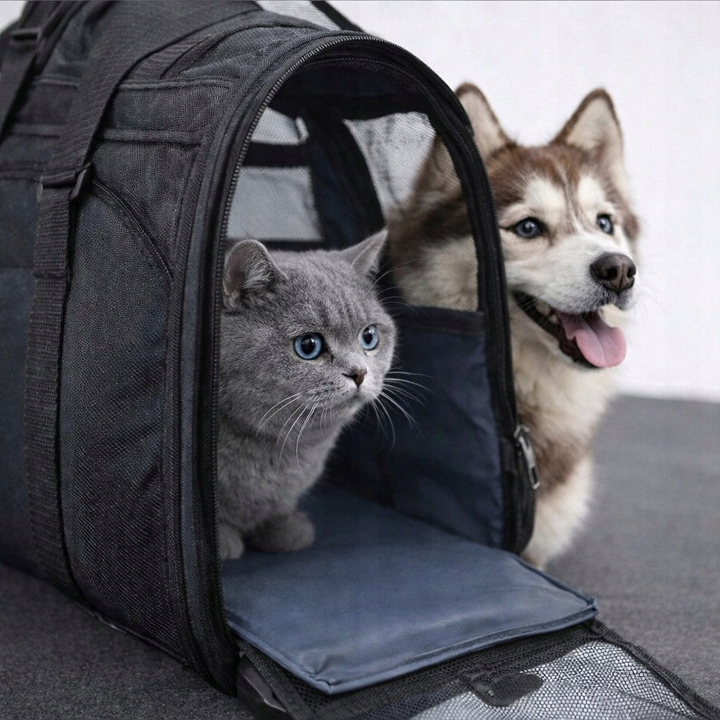 PET TRANSPORTER CAT RABBIT CAGE PLAYPEN BOX LARGE STRONG BAG Packaging status original