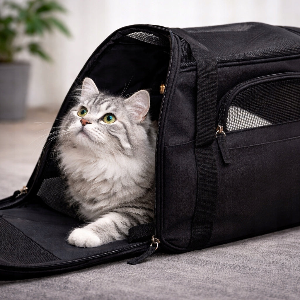 PET TRANSPORTER CAT RABBIT CAGE PLAYPEN BOX LARGE STRONG BAG Product height 35 cm