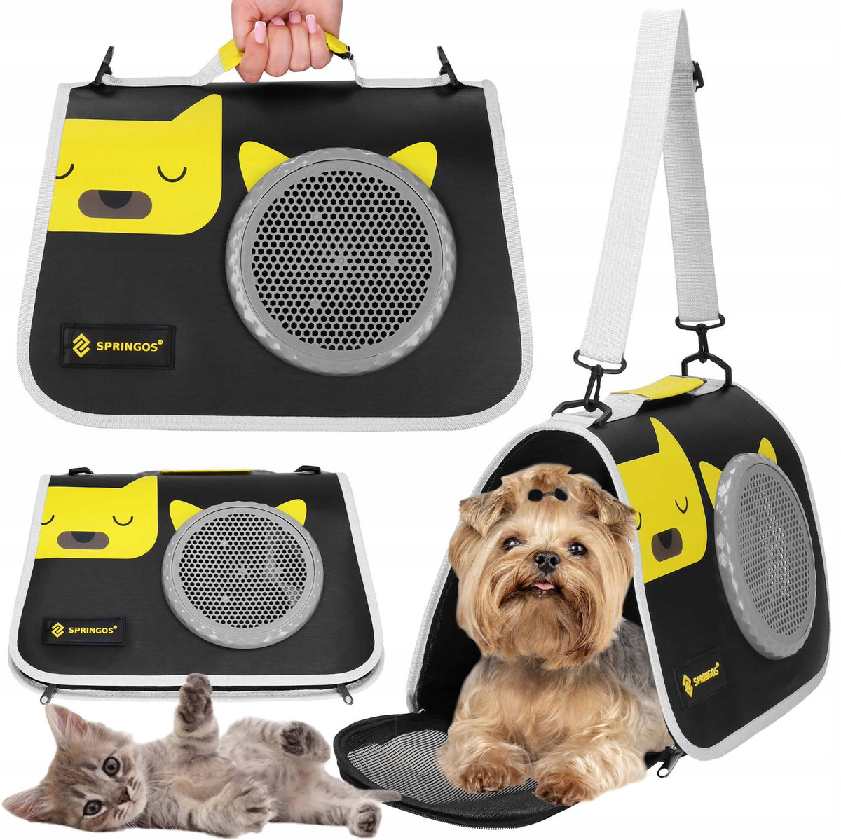 PET TRANSPORTER CAT RABBIT CAGE PLAYPEN BOX S/M STRONG BAG Packaging status original