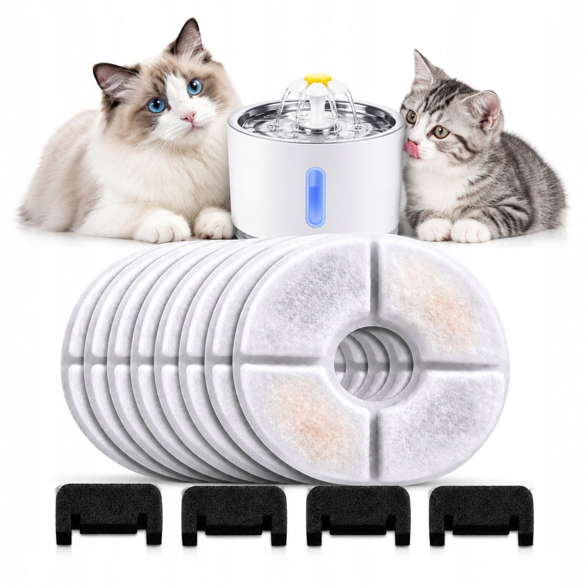 PET WATER PURIFYING FILTERS FOR FOUNTAIN 2,4L