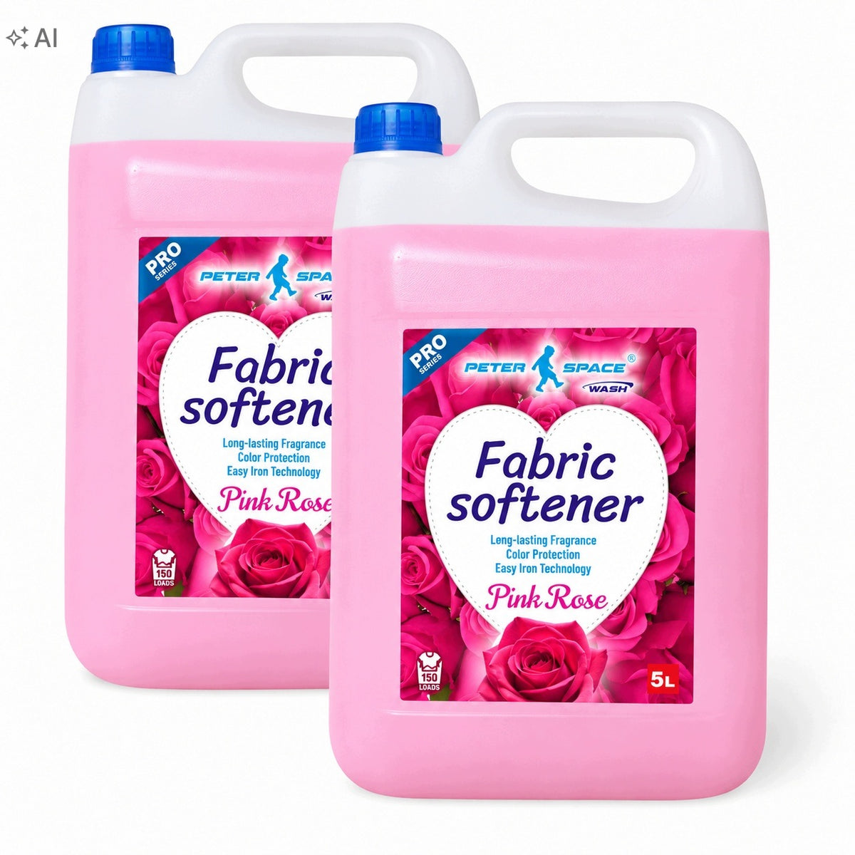 PETER SPACE FABRIC SOFTENER PINK ROSE 10L multipack