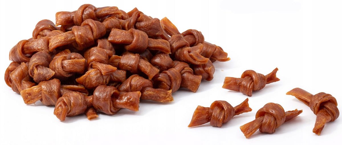 PETI DOG TREATS DUCK BOWS 500g Manufacturer code 100 - 011