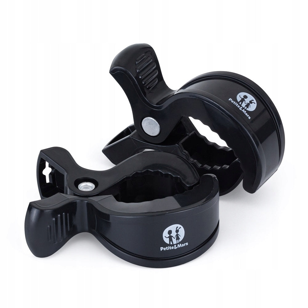 PETITE&MARS Peg Trolley Clips, 2pcs, Black