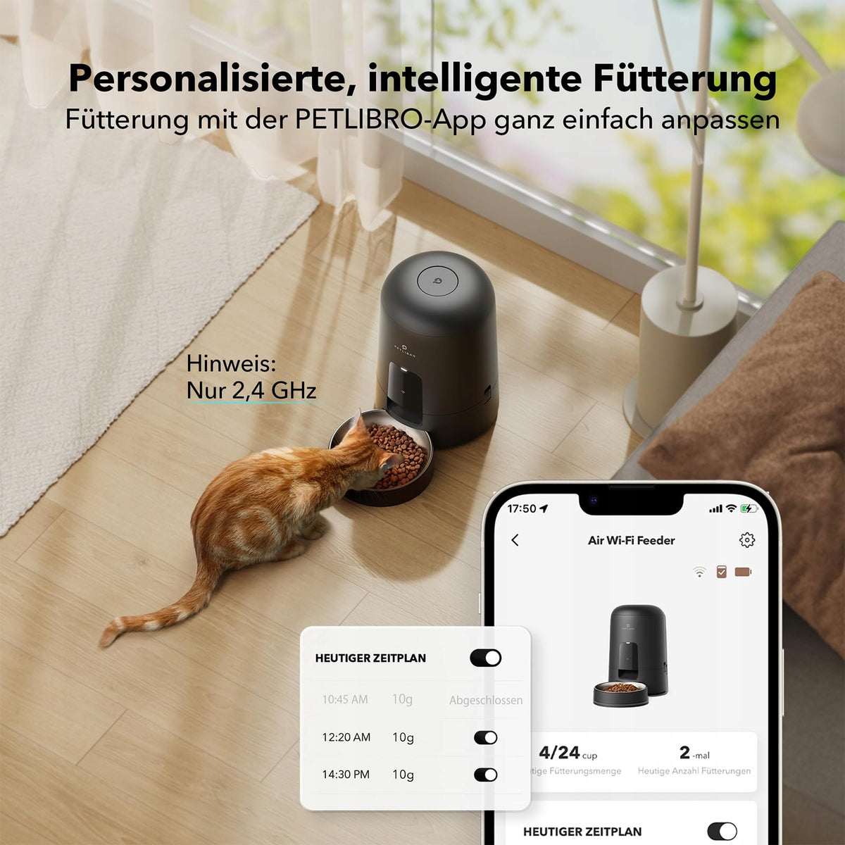 PETLIBRO Automatic Cat Food Feeder With WiFi And App Packaging status original