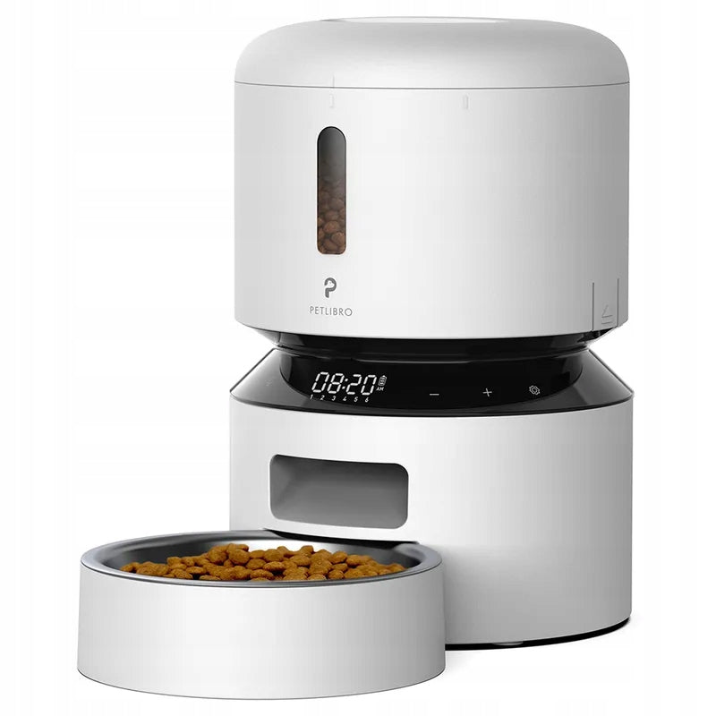 PETLIBRO GRANARY AUTOMATIC FEEDER 3L WHITE-UK+EU ADAPTER Packaging status original
