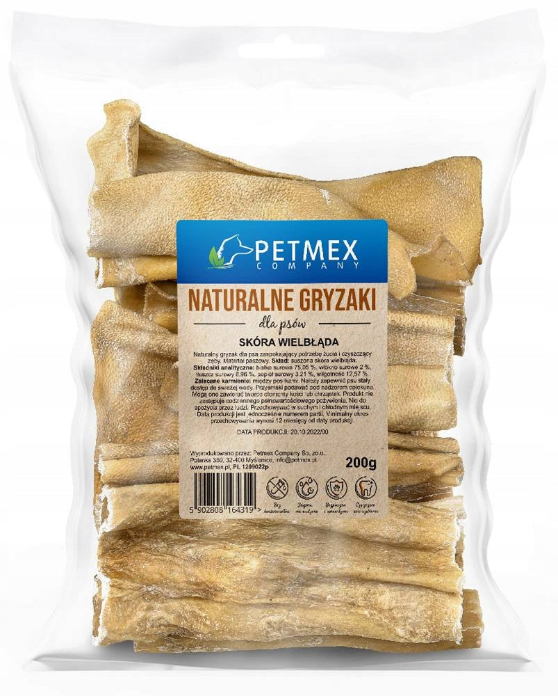 PETMEX CAMEL SKIN 200G DOG TREATS NATURAL DRIED TEETHERS