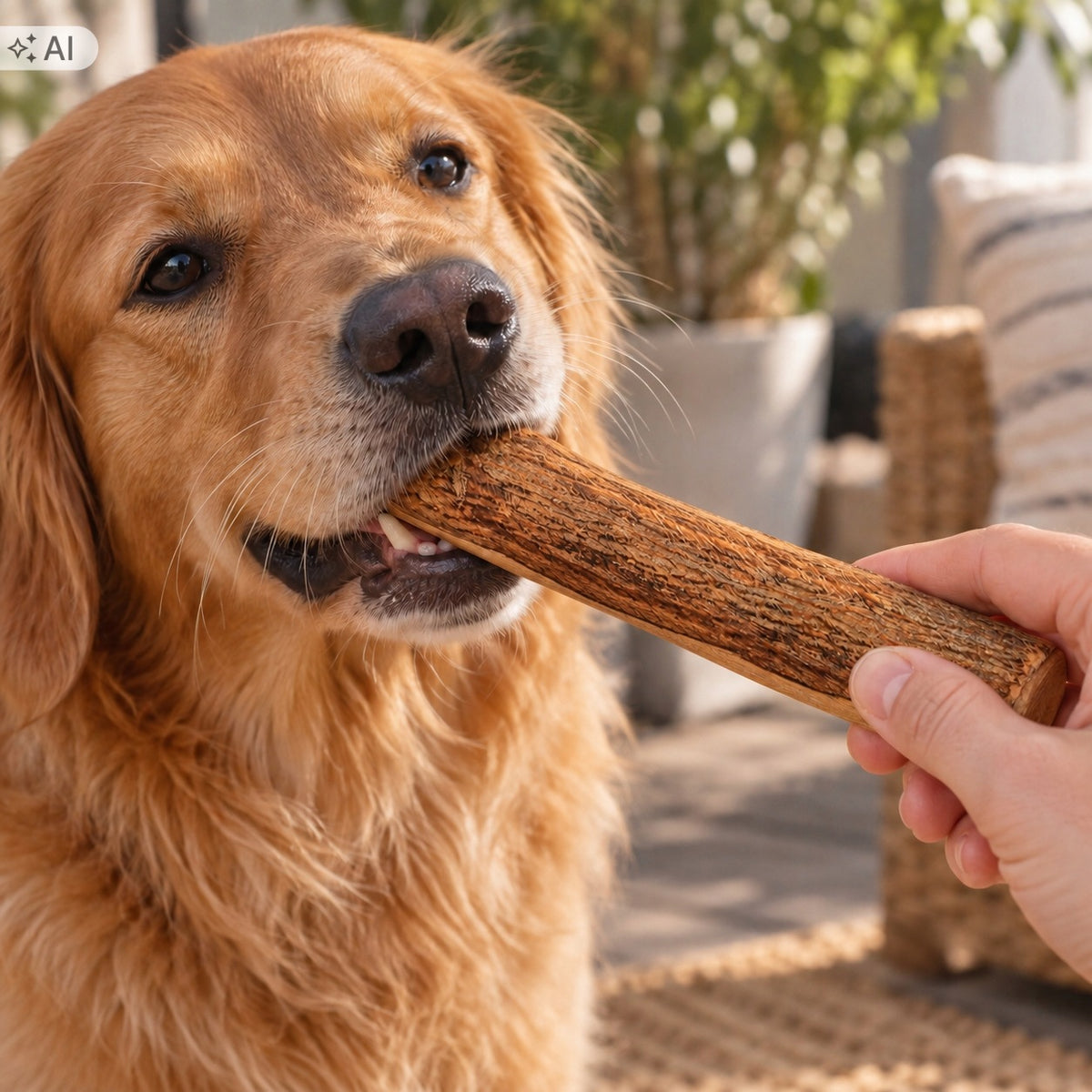 PETMEX Natural Dog Treat Olive Tree Stick Teether Size L Brand Petmex