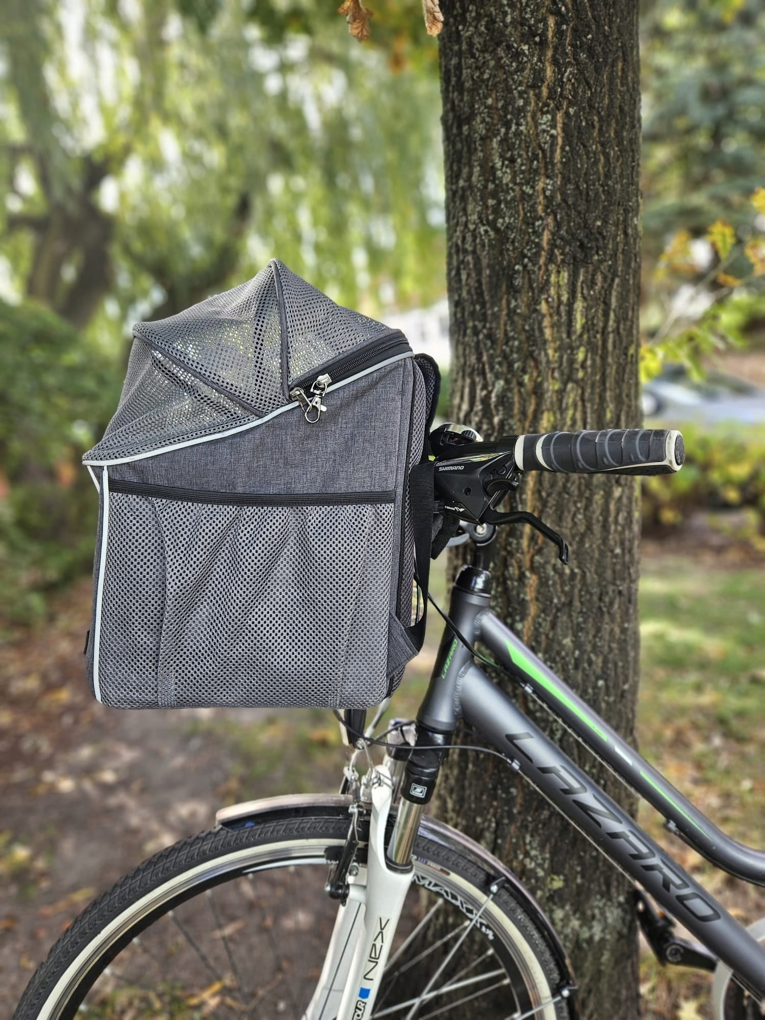 PETRIVE 3in1: Dog or cat bike basket, dog backpack, car seat alone. Packaging status original