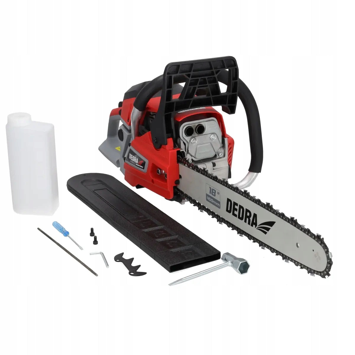 PETROL CHAIN SAW 45CM 2.4KW DED8718 DEDRA