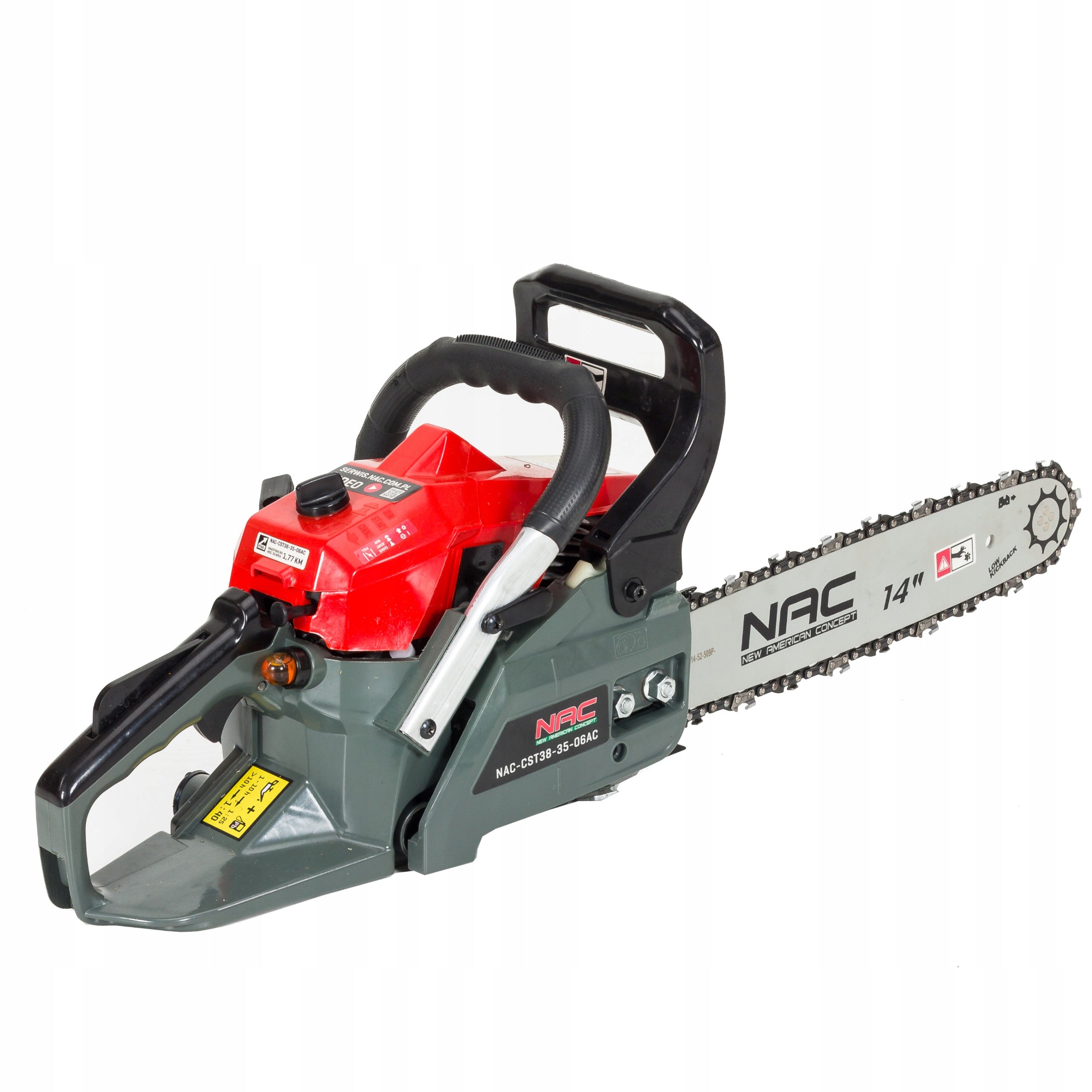 PETROL CHAIN SAW FOR WOOD NAC 35 cm 38 cm3 1.77 HP 19 m/s Batteries included no