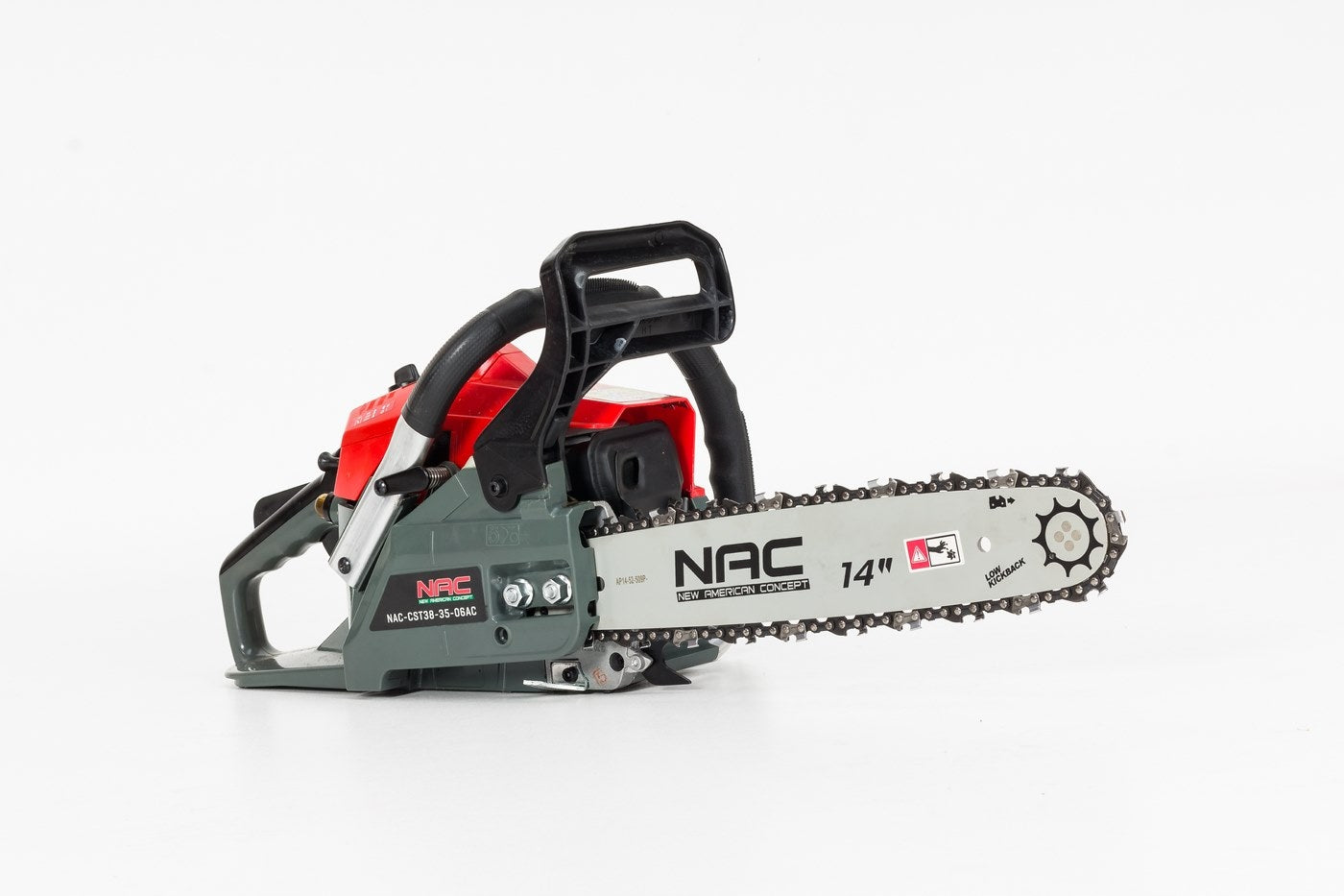PETROL CHAIN SAW FOR WOOD NAC 35 cm 38 cm3 1.77 HP 19 m/s Engine displacement 38 cm³