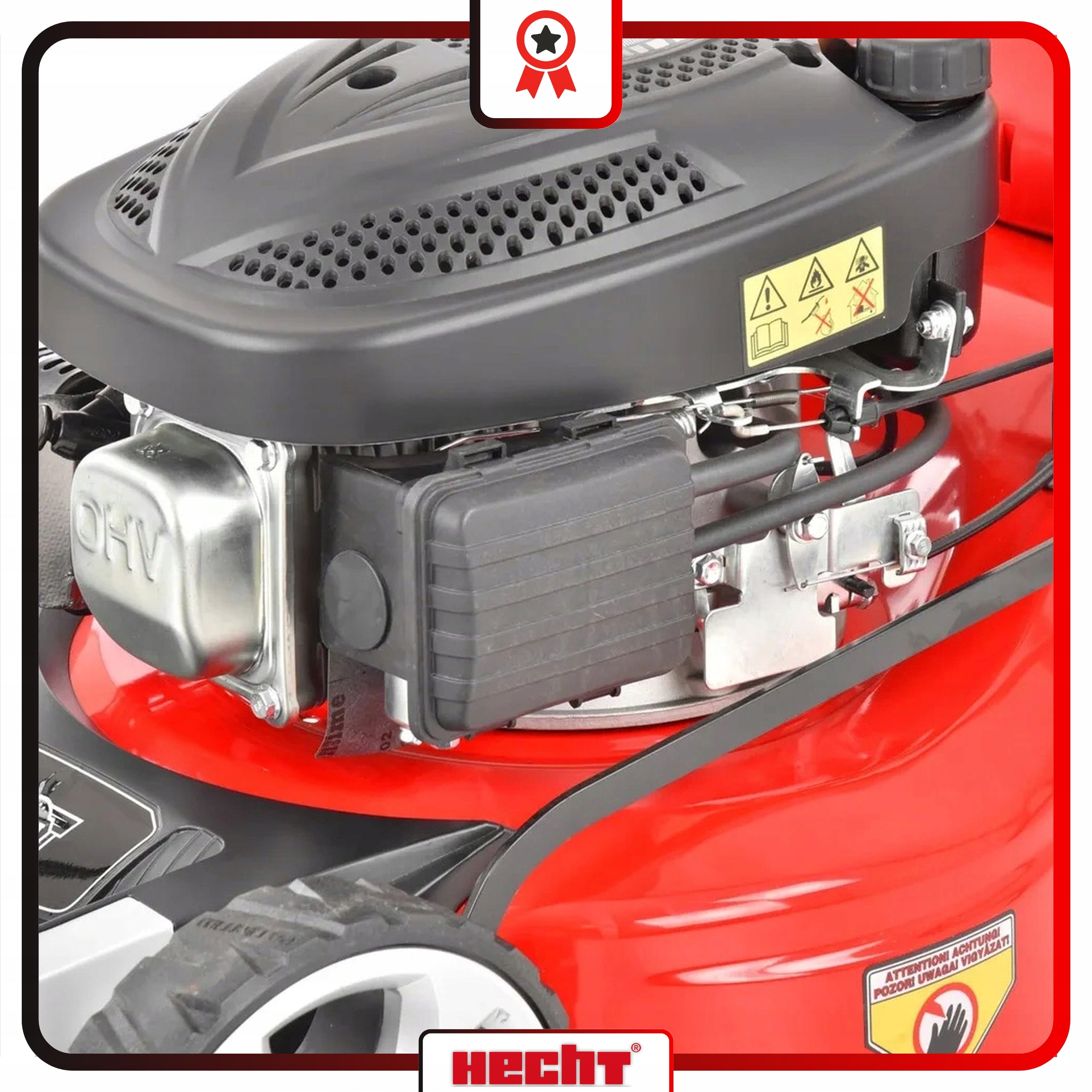 PETROL MOWER DRIVE MULCHING BASKET 50L STARTER 43CM HECHT543SWE Model Hecht 543 SWE