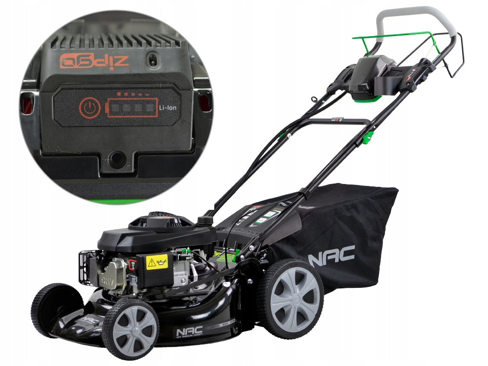 PETROL MOWER NAC DRIVE 46 CM START ELECTRIC GRINDING SIDE ERUPTION EAN (GTIN) 5902601120765