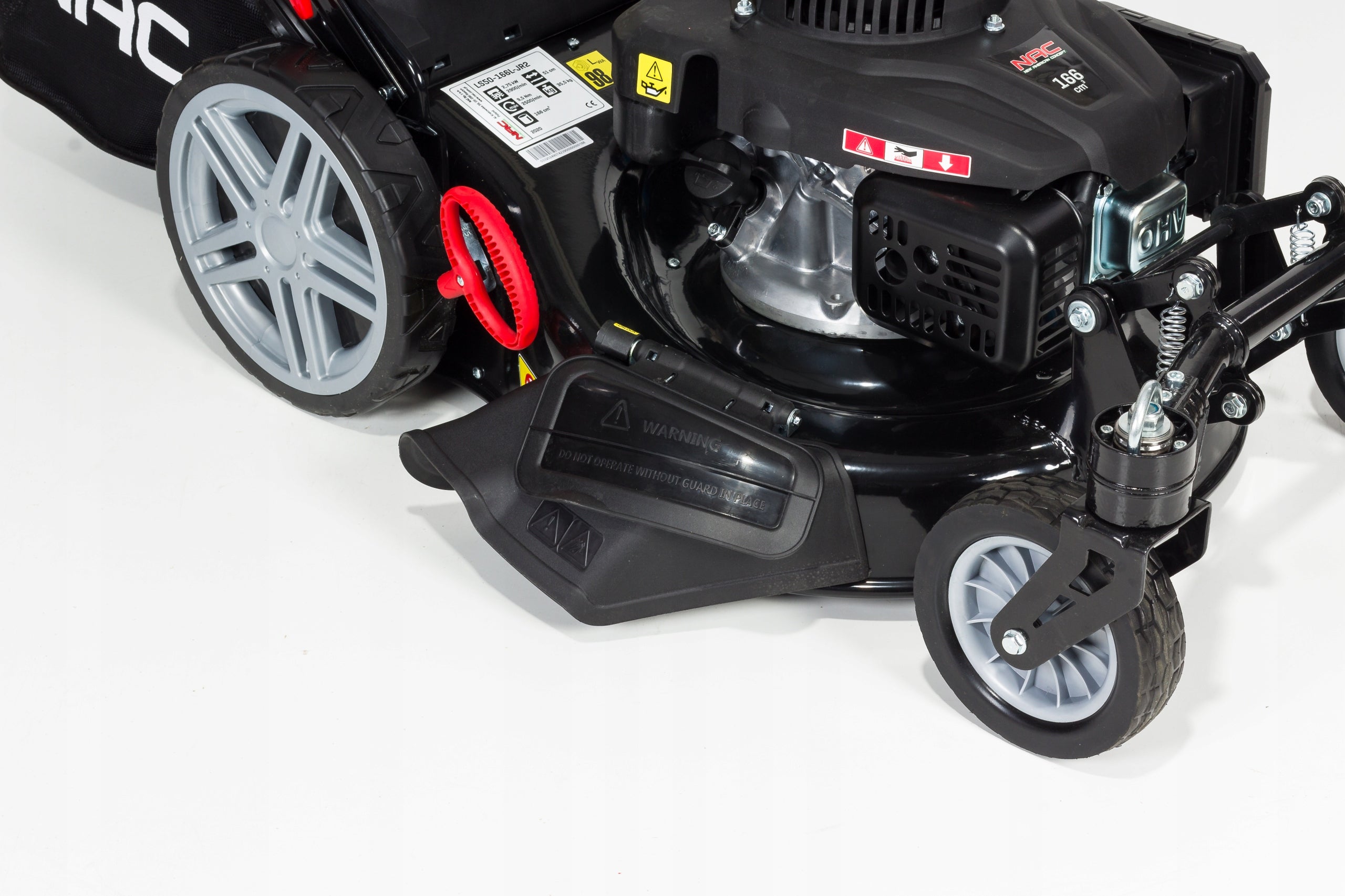 PETROL MOWER NAC LS50-166L-JR2 SWIVEL WHEELS Engine displacement 166 cm³