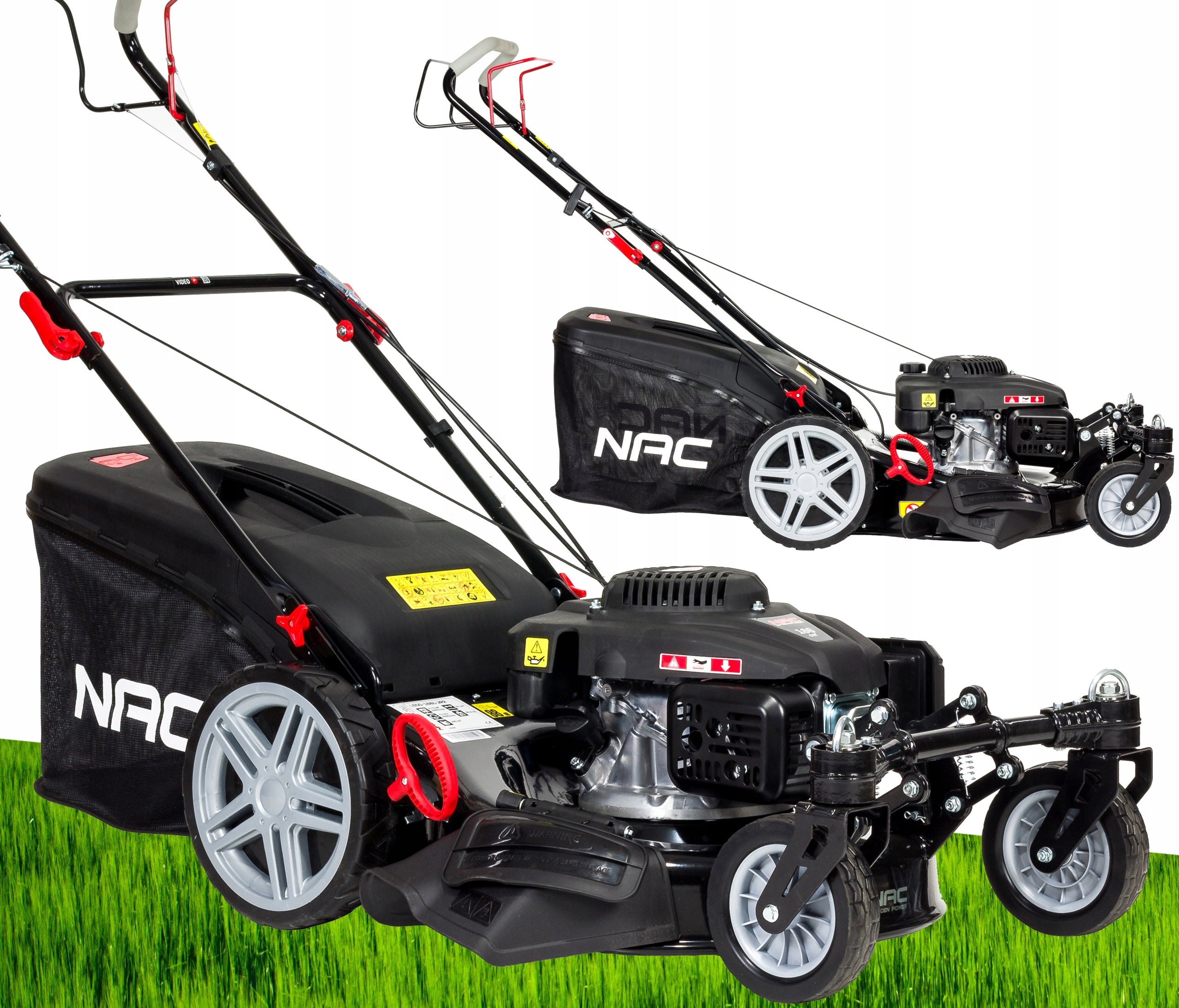 PETROL MOWER NAC LS50-166L-JR2 SWIVEL WHEELS
