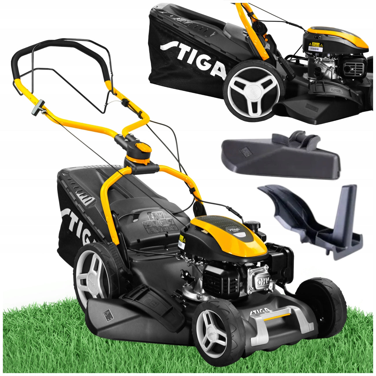 PETROL MOWER STIGA COMBI 748 S 2,20 KW BASKET 60 L WHEEL DRIVE