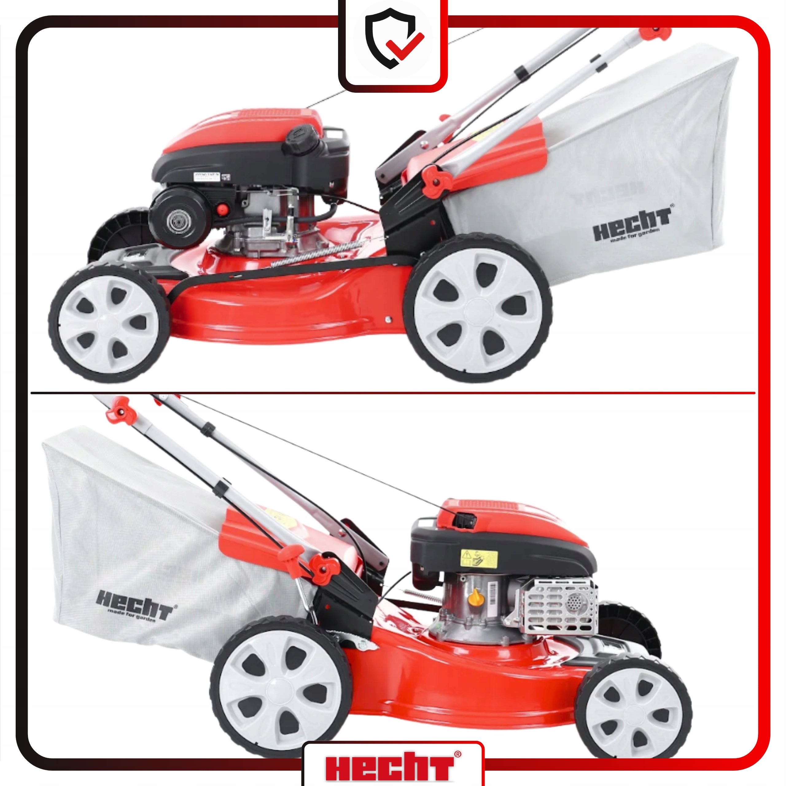 PETROL MOWER STRONG HECHT 54666 SX POWER 3 KM 46CM DRIVE BASKET 55L Series HECHT546SX