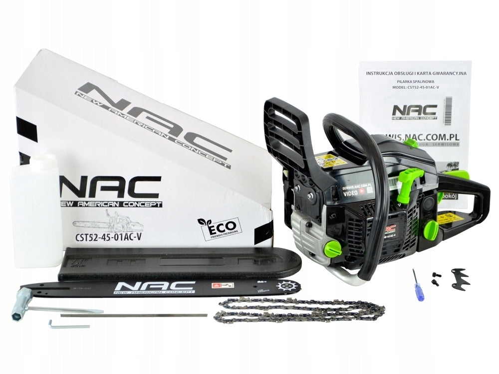 PETROL SAW NAC 2.85 KM CAPACITY 51,7 CC GUIDE 45 CM LIGHT STRONG Brand no brand
