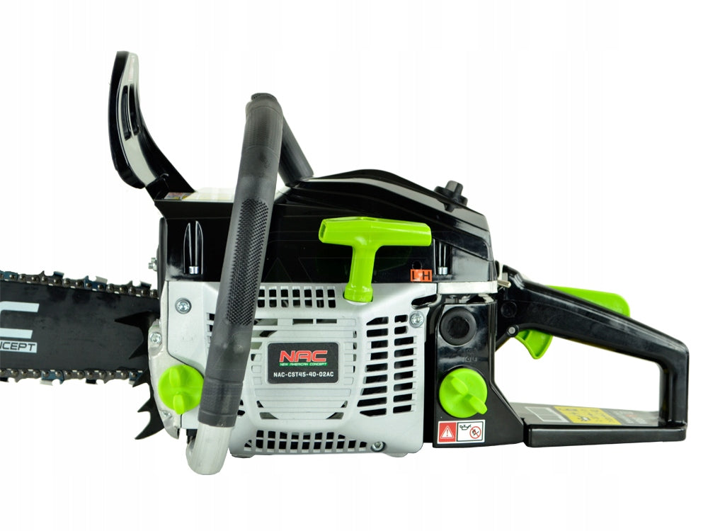 PETROL SAW NAC 45 CC POWER 2.45 KM GUIDE 40 CM LIGHT STRONG Guide manufacturer NAC