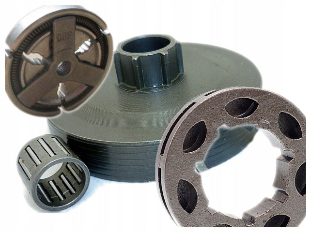 PETROL SAW SET, BASKET, FLOATING CLUTCH, 3/8