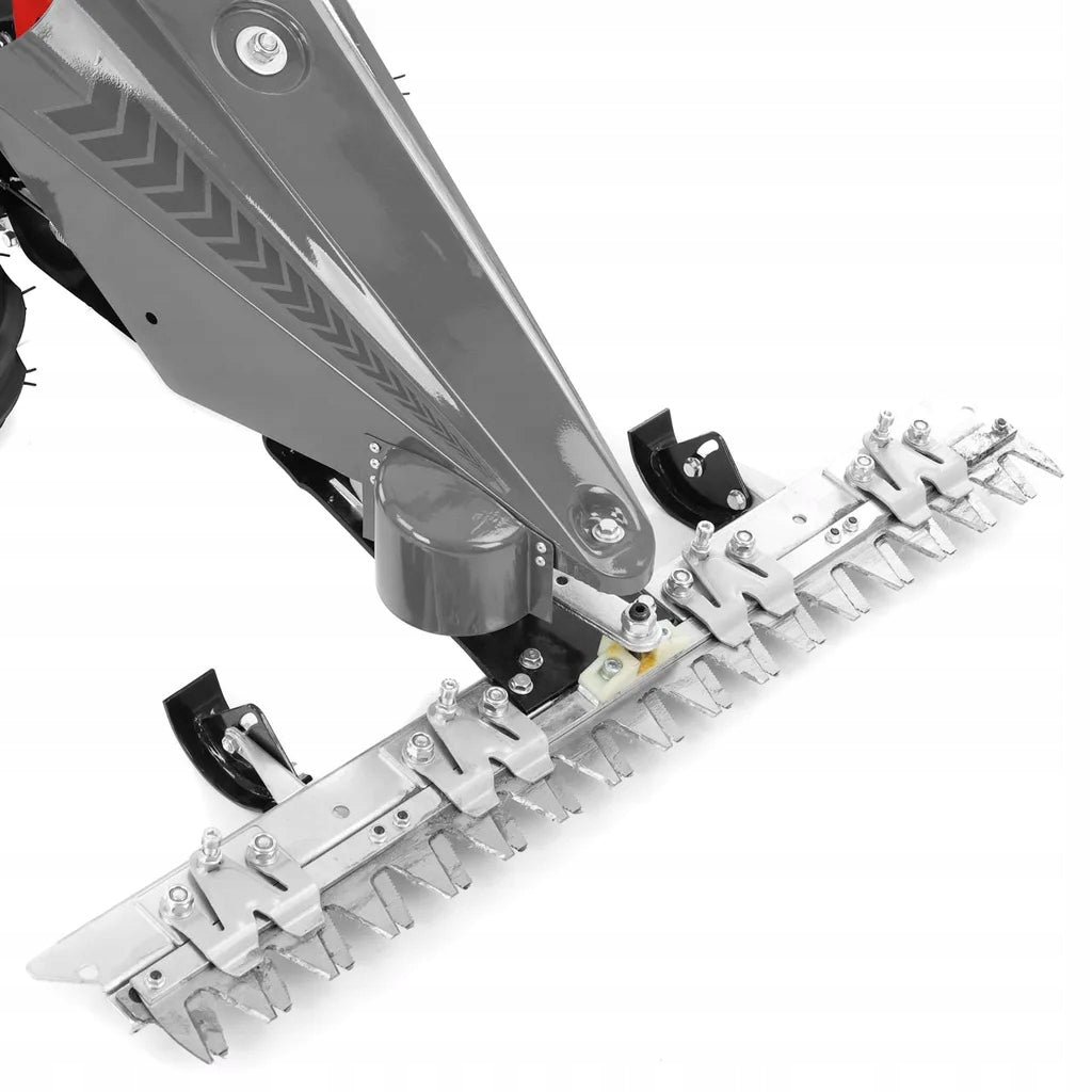 PETROL SLATTED MOWER HECHT 587 DRIVE CUTTING BAR LONCIN ADJUSTMENT Series kosiarka listwowa do wysokich traw