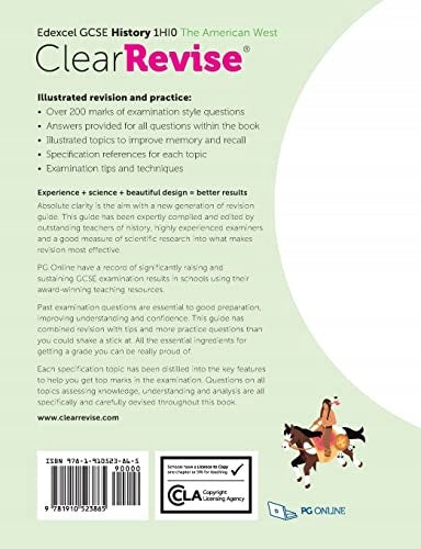 ClearRevise Edexcel GCSE 1HI0 American West c1835-c1895 Paper 2 2023