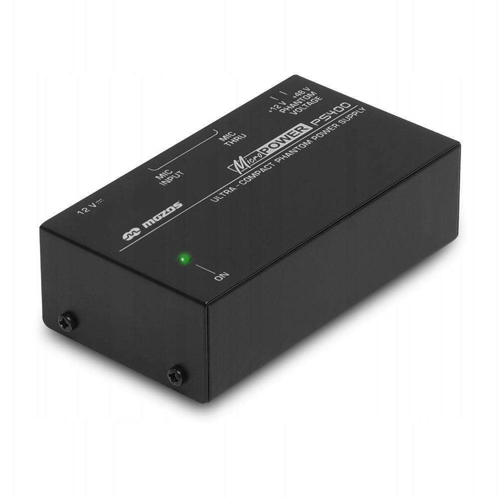 PHANTOM POWER SUPPLY FOR CONDENSER MICROPHONES +48V +12V ADJUSTABLE MOZOS Packaging status original