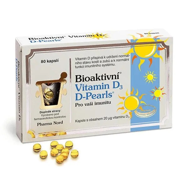 PHARMA NORD Bioaktivni Vitamin D3 D Pearls cps.80 Brand Pharma Nord