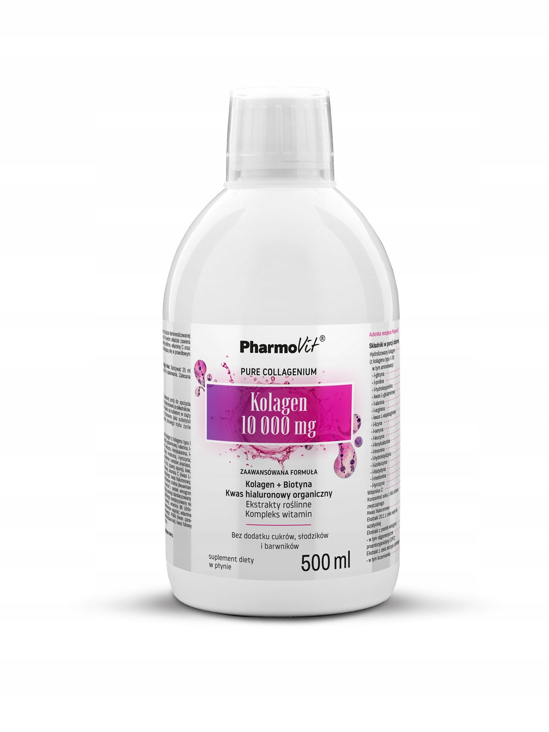 PHARMOVIT COLLAGEN biotin vitamin B12 C B6 500ml
