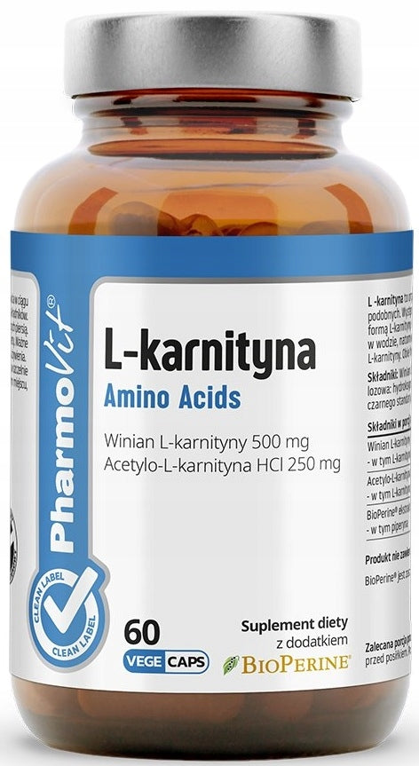 PHARMOVIT L-CARNITINE 60k REDUCTION BURNING SLIMMING L-CARNITINE