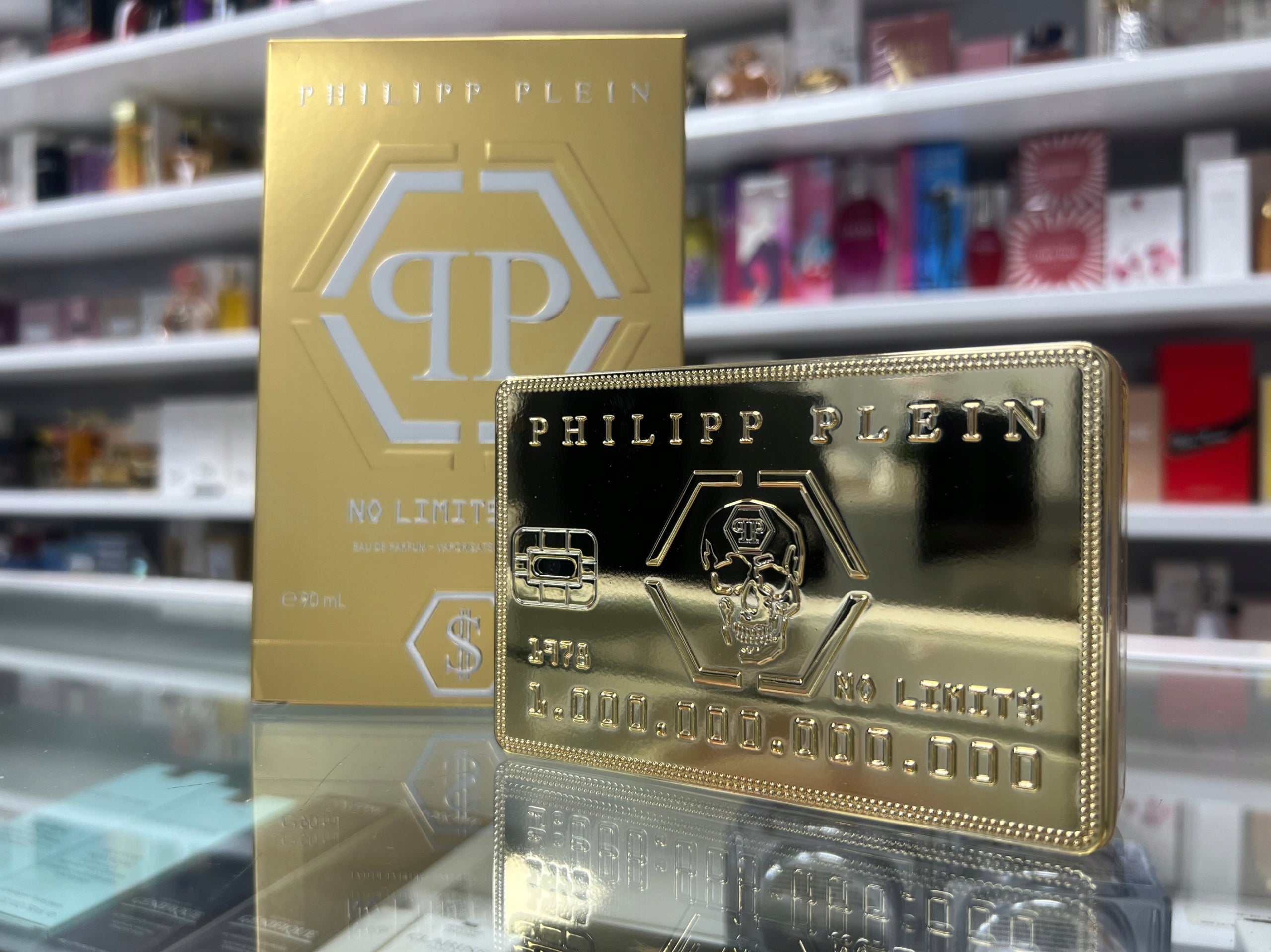 PHILIPP PLEIN NO LIMITS GOLD 90 ml EAU DE PARFUM PRODUCT Packaging status original