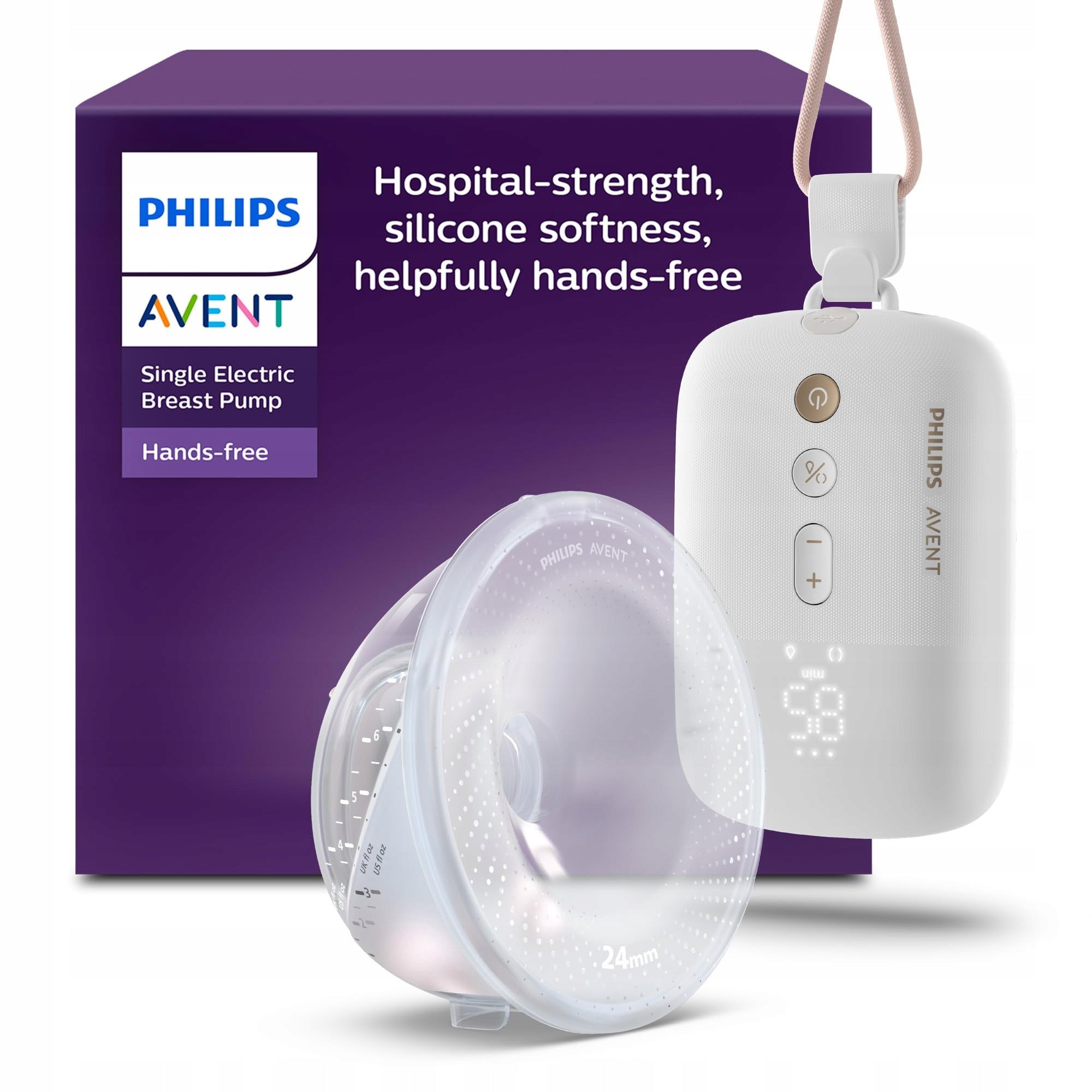 PHILIPS AVENT ELECTRIC BREAST PUMP HANDSFREE PREMIUM PLUS SCF531/11