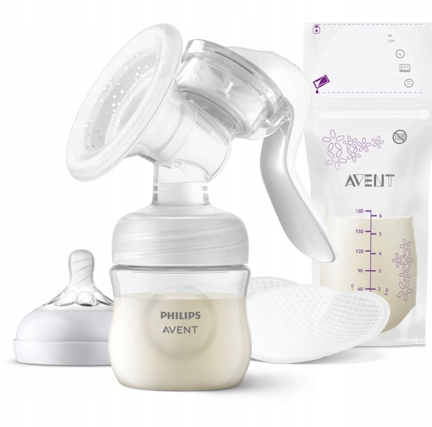 PHILIPS AVENT - MANUAL BREAST PUMP FOR COMFORTABLE EXPRESSING, REGULAR SET Packaging status original