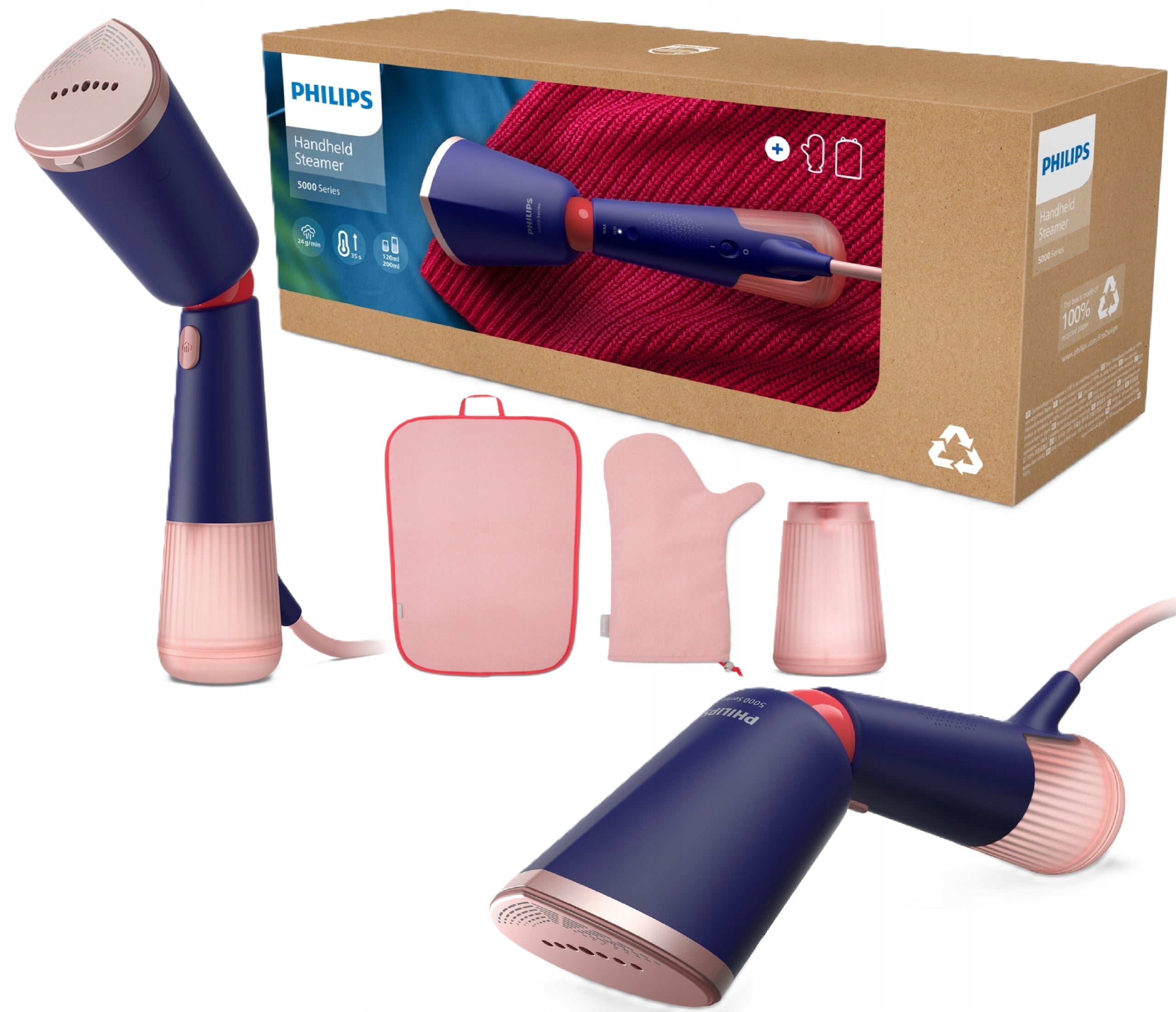 PHILIPS CLOTHES STEAMER STH5030/20 HAND STEAMER 1400W FOR SUITS