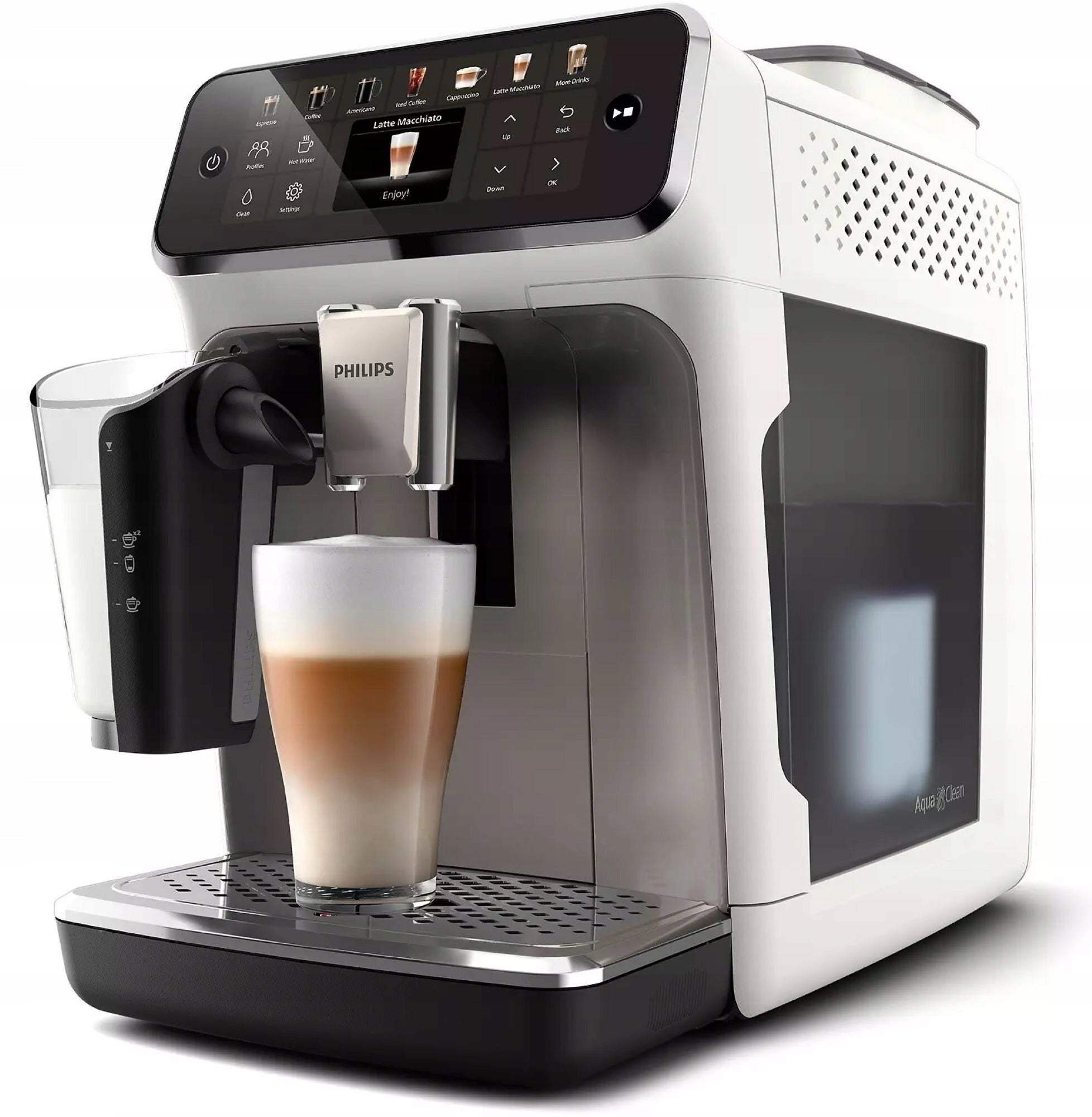 PHILIPS LatteGo EP4443/70 (Silent Brew) Dominant color white