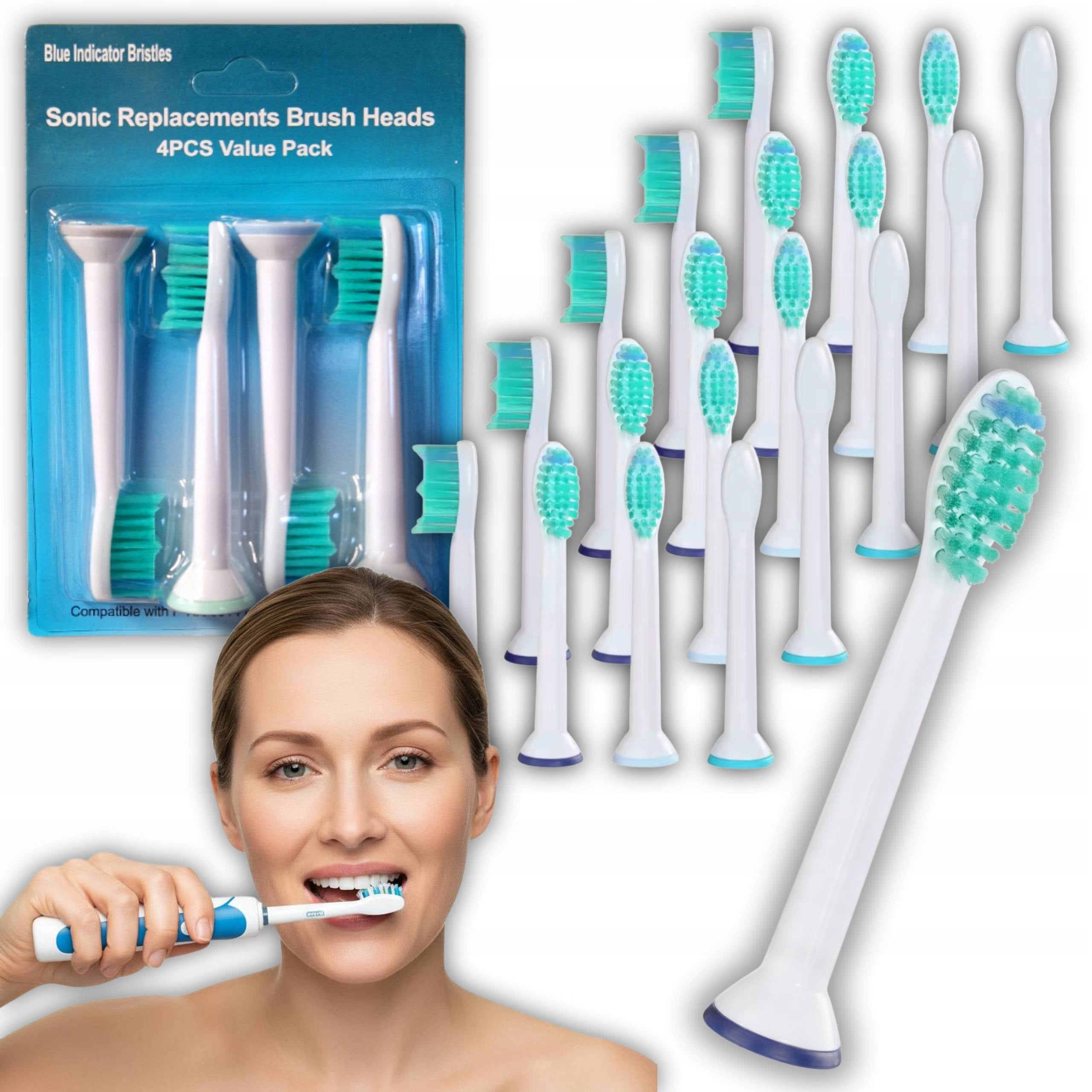 PHILIPS SONICARE SONIC TOOTHBRUSH TIPS REPLACEMENT SET x20