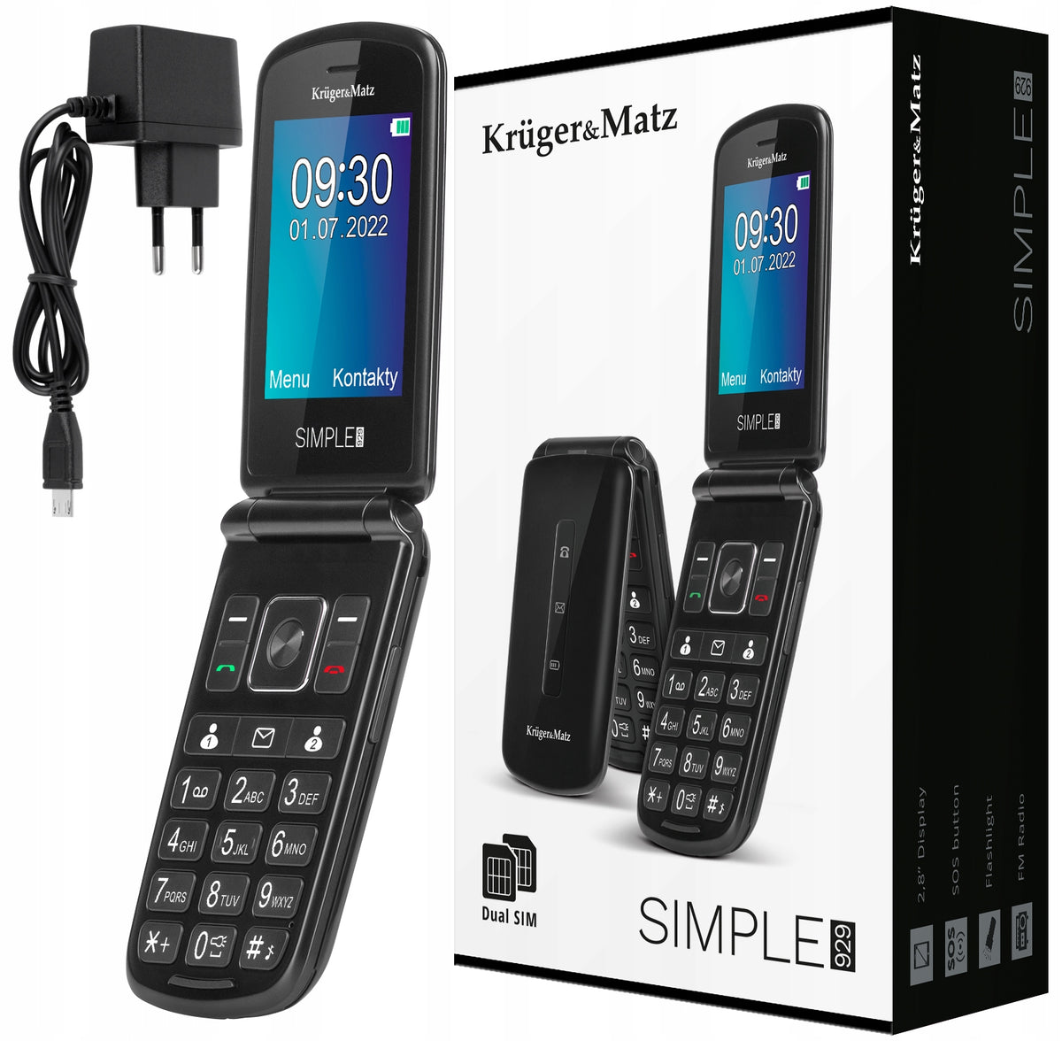 PHONE CELL PHONE FOR SENIOR GRANDMA GRANDPA RADIO SAUCE LARGE BUTTONS KEYS