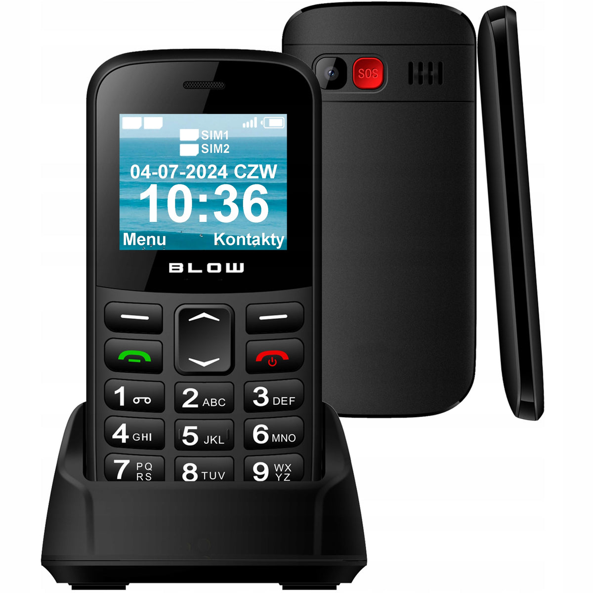 PHONE FOR SENIOR ELDERLY LOUD SIMPLE LARGE KEYBOARD SAUCE Charger included yes