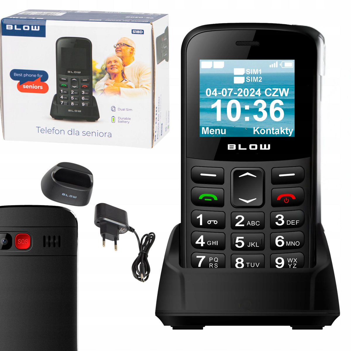 PHONE FOR SENIOR ELDERLY LOUD SIMPLE LARGE KEYBOARD SAUCE