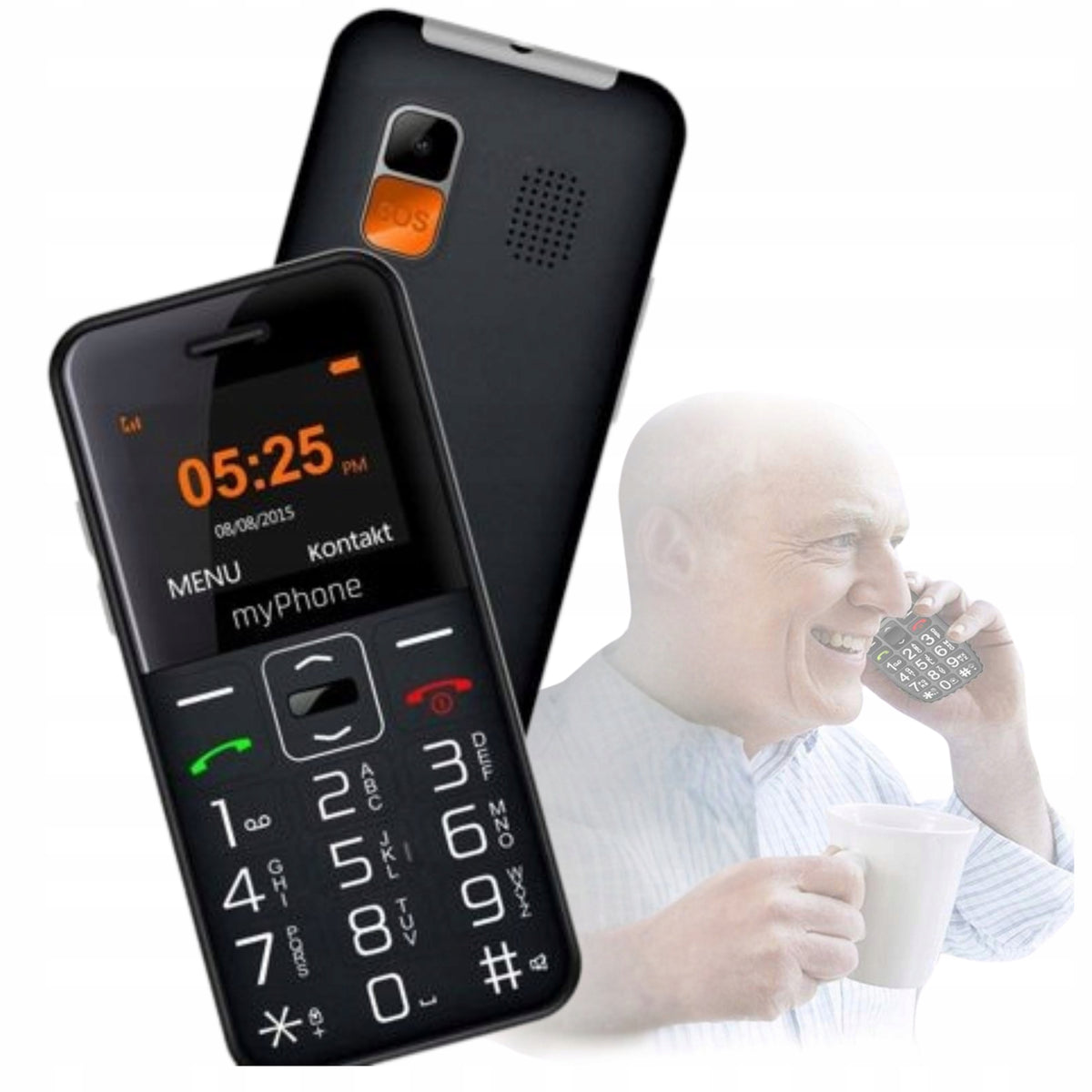 PHONE FOR SENIOR ELDERLY LOUD SIMPLE LARGE KEYS SAUCE