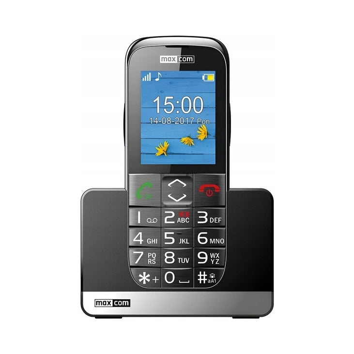 PHONE FOR SENIOR MOBILE GRANDMA GRANDPA MAXCOM WITH BASE LARGE BUTTONS