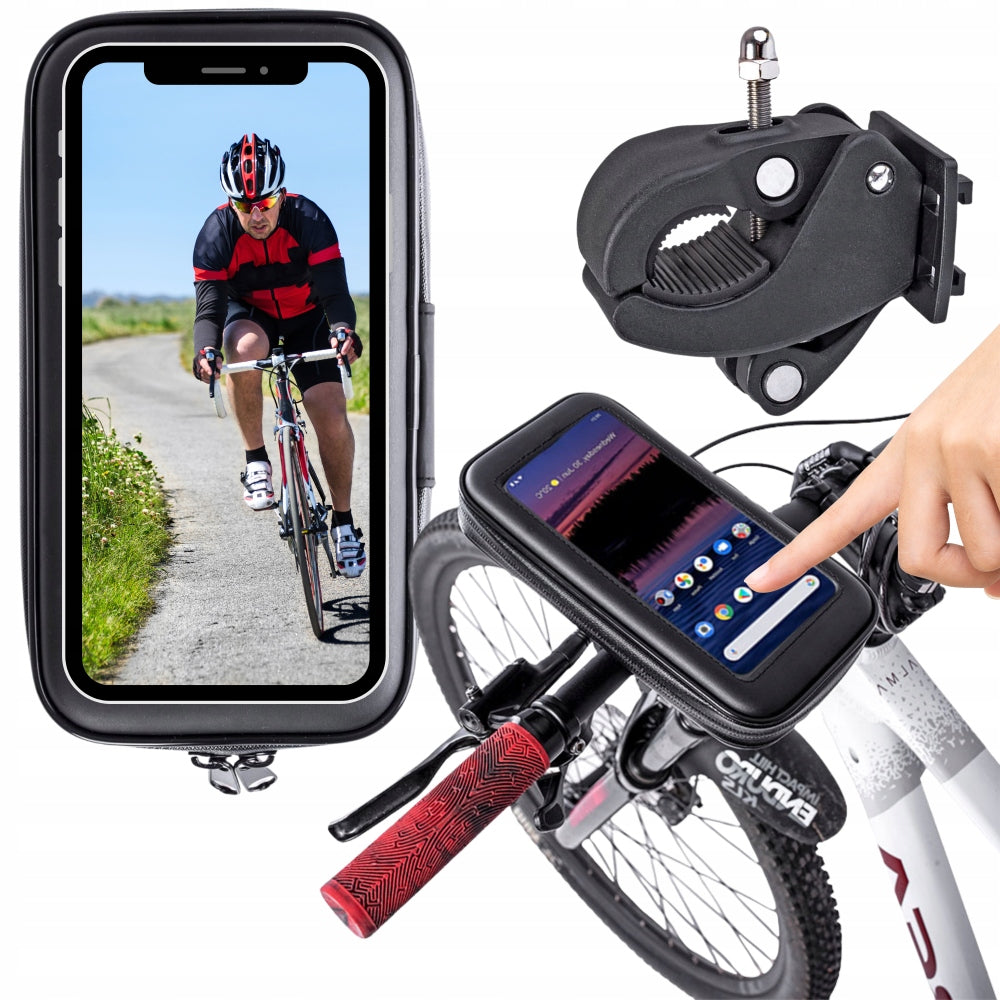 PHONE HOLDER BIKE MOTOR SCOOTER WATERPROOF LARGE STRONG UNIVERSAL XL Manufacturer code 01