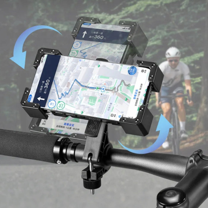 PHONE HOLDER FOR BIKE SCOOTER 360° 4,5 - 7,2" STRONG DURABLE For mobile