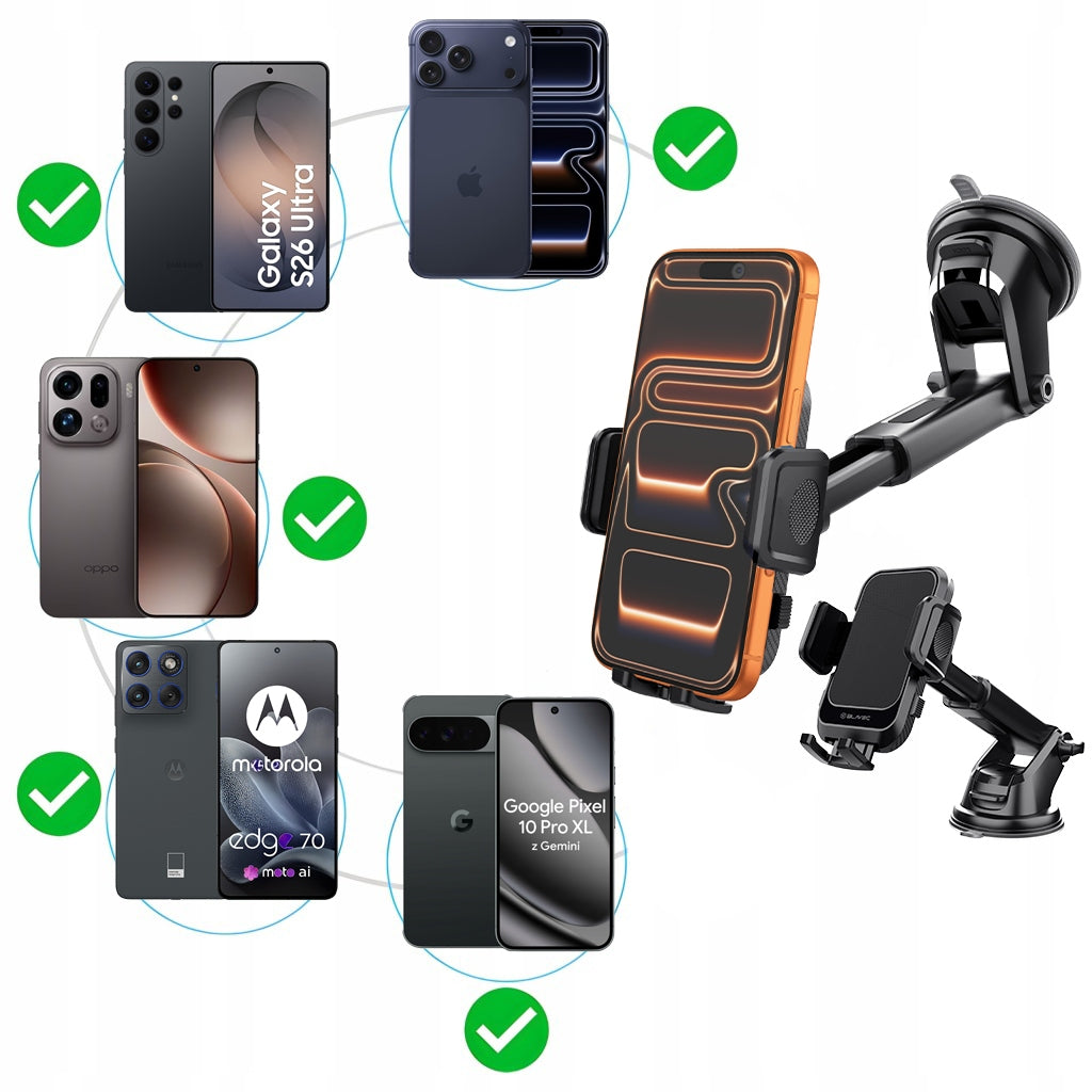 PHONE HOLDER FOR CAR GLASS COCKPIT BOARD CAR HOLDER STRONG Packaging status original