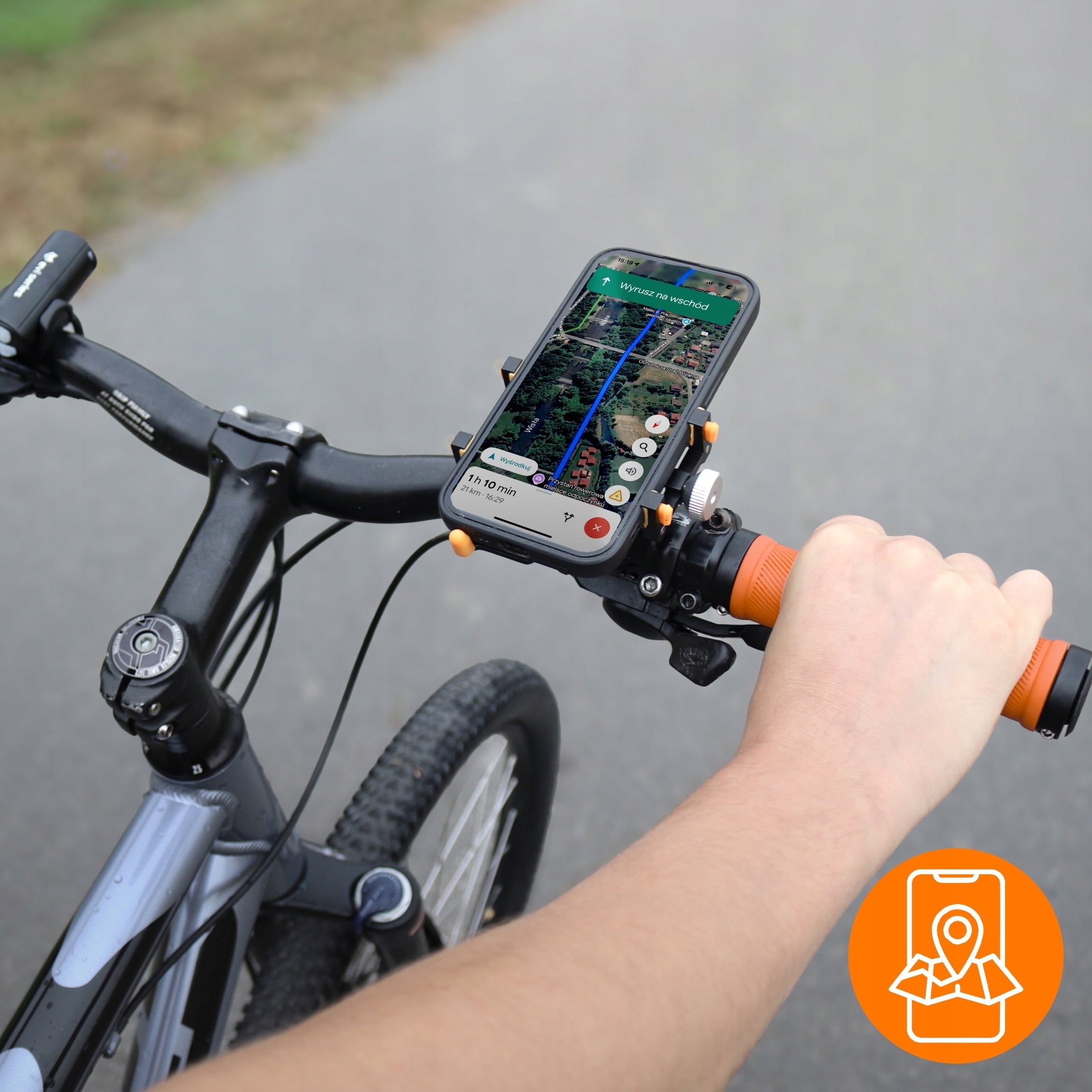 PHONE HOLDER FOR MOTORCYCLE BIKE SMARTPHONE STABLE NAVIGATION MTB ROAD Packaging status original