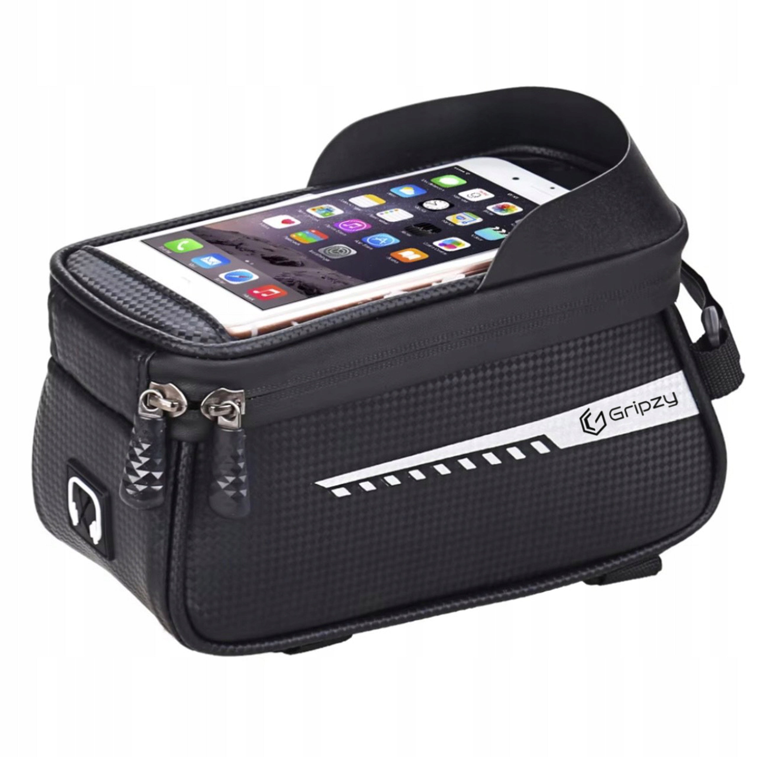 PHONE HOLDER FRAME POUCH WATERPROOF TOUCH SCREEN BAG Color black