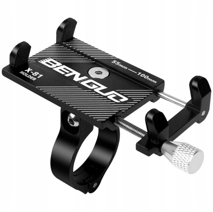 PHONE HOLDER GPS FOR STEERING WHEEL MOTOR ALUMINIUM BENGUO X-81 3-6,8″